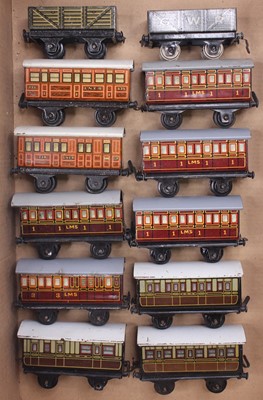 Lot 626 - A box containing Bing Tabletop 00 gauge...