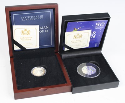 Lot 2070 - Isle of Man, 2017 Silver Proof £1, cased with...