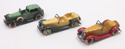 Lot 1114 - Dinky Toys Pre War Part Repainted group, to...