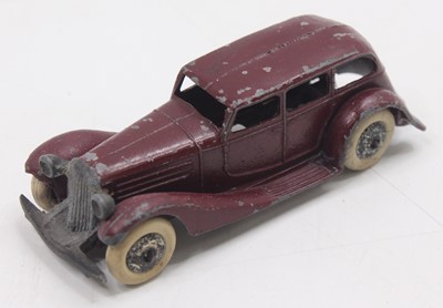 Lot 1115 - Dinky Toys 24b Pre War Limousine, all maroon...