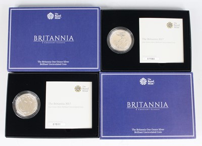 Lot 2071 - The Royal Mint, The Britannia One Ounce Silver...