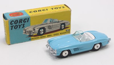 Lot 1227 - A Corgi Toys No. 303 Mercedes Benz 300SL Open...