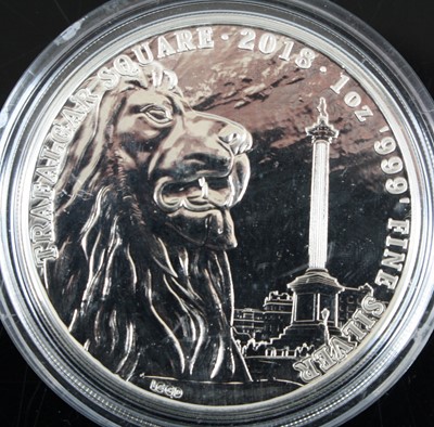 Lot 2074 - United Kingdom, 2018 Trafalgar Square 1oz Fine...