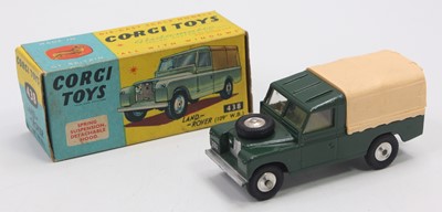 Lot 1231 - Corgi Toys No. 438 Land Rover 109WB comprising...