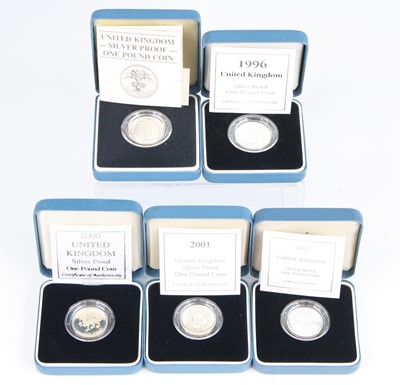Lot 2077 - The Royal Mint, a collection of five United...