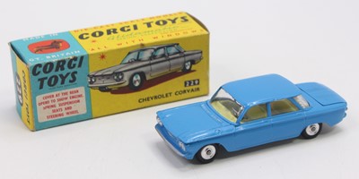Lot 1233 - Corgi Toys No. 229 Chevrolet Corvair, dark...