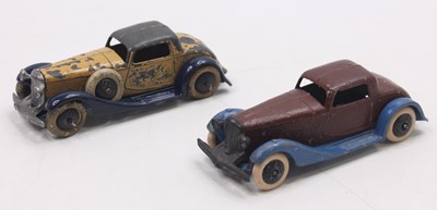 Lot 1124 - Dinky Toys Pre War, 24F, Sportsman Coupe, tank...