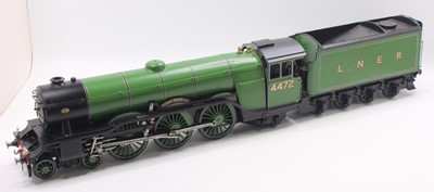 Lot 54 - 2.5 inch gauge A3 in LNER lined apple green,...