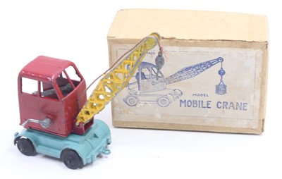 Lot 1729 - Charbens Mobile Crane, red body with turquoise...