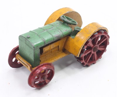 Lot 1128 - A Dinky Toys No.22E pre-war farm tractor,...