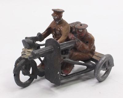 Lot 1934 - Britains - From Set 199 - Motor Cycle Machine...