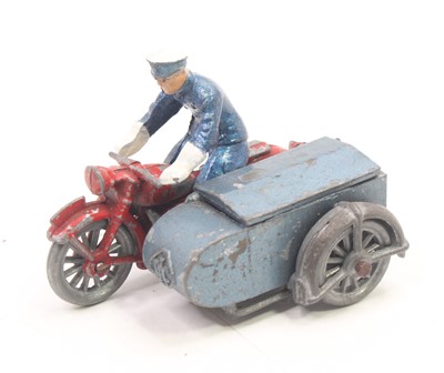 Lot 1746 - Eebee, RAC Motorcyclist And Sidecar, red bike,...
