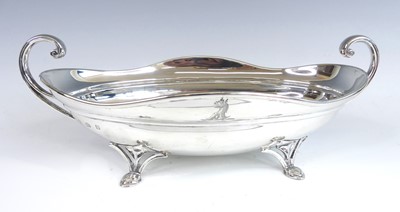 Lot 2079 - An Edwardian silver twin handled sweetmeat...
