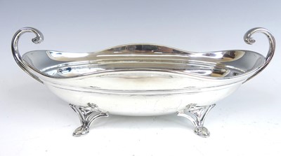 Lot 2079 - An Edwardian silver twin handled sweetmeat...