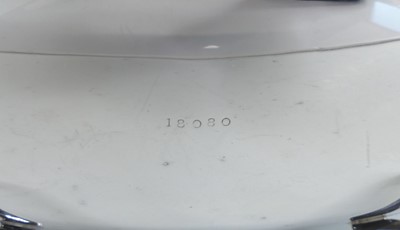 Lot 2079 - An Edwardian silver twin handled sweetmeat...