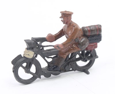 Lot 1935 - Britains Pre War Military Dispatch Rider,...