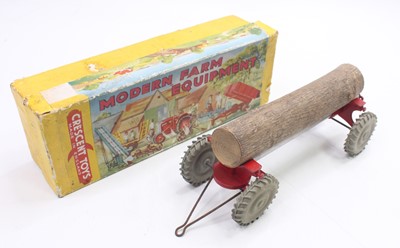Lot 1817 - Crescent Toys No.1817 Log Trailer, red body...