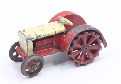 Lot 1137 - Dinky Toys, 22E Pre-war farm tractor, red and...