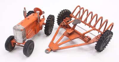 Lot 1814 - Crescent Toys Agricultural Tractor and Hayrake...
