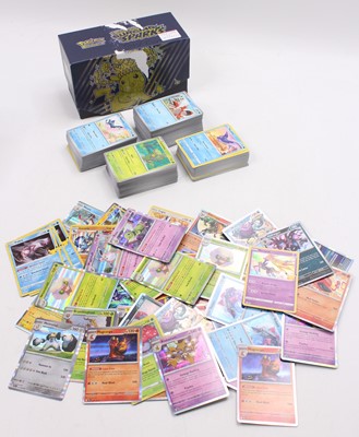 Lot 1388 - Pokemon ETB containing 400 various common and...
