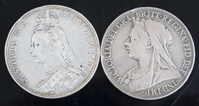 Lot 2089 - Great Britain, 1889 crown, obv: Victoria...