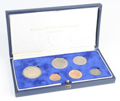 Lot 2261 - Royal Australian Mint, 1966 six coin proof set,...