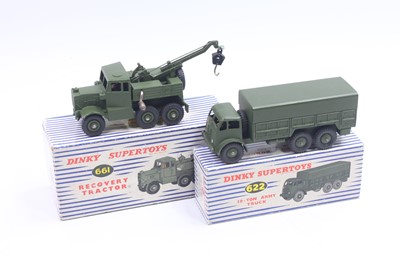 Lot 1078 - Dinky Toys No.661 Recovery Tractor, together...