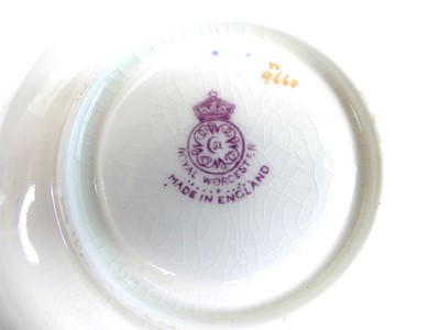 Lot 2025 - A cased Royal Worcester porcelain six-place...