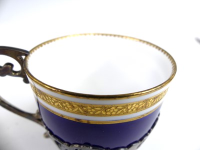 Lot 2025 - A cased Royal Worcester porcelain six-place...