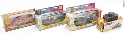 Lot 1529 - Matchbox and Corgi Military Diecast Group, 4...