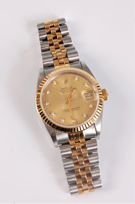 Lot 2596 - A unisex Rolex Oyster Perpetual Datejust...