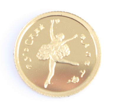 Lot 2296 - Russia, 1994 gold proof ten roubles, obv:...