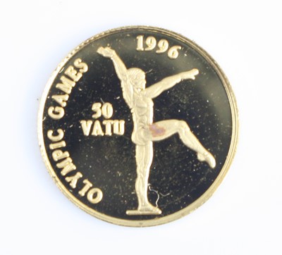 Lot 2221 - Vanuatu, 1997 gold proof 50 Vatu, obv:...