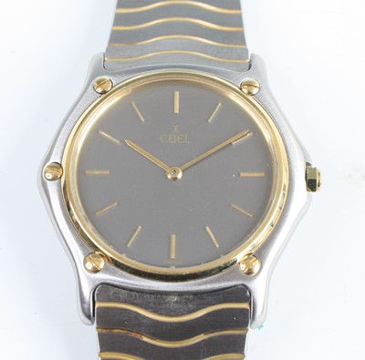 Lot 2537 - A gent's Ebel Classicwave steel cased quartz...