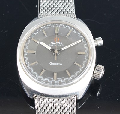 Lot 2548 - An Omega Geneve chronograph gent's steel case...