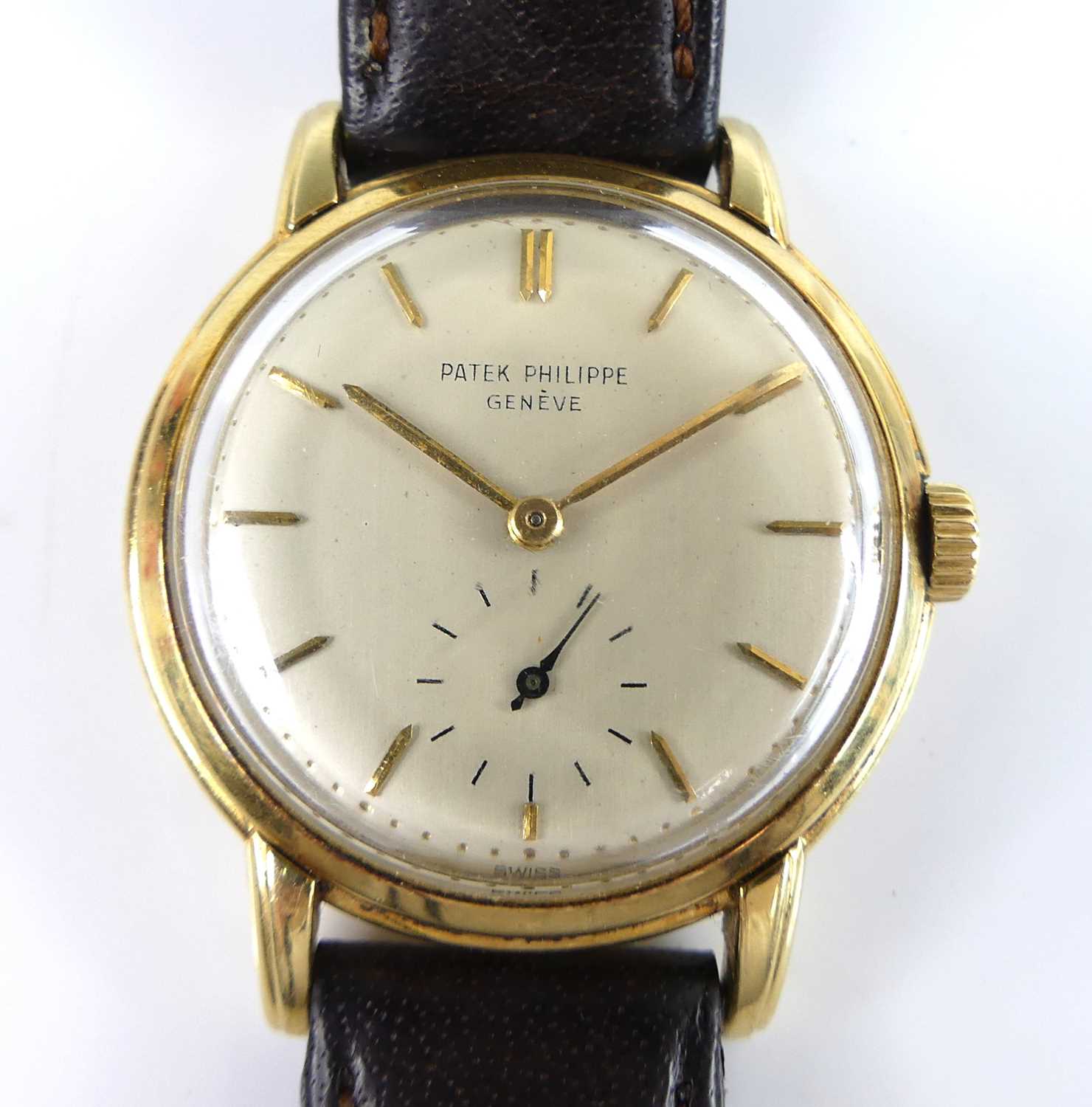 Lot 2549 - A Patek Philippe 18ct gold Calatrava...