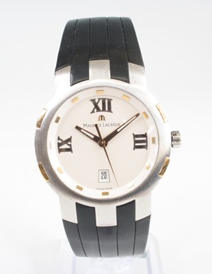 Lot 2550 - A Maurice Lacroix Milestone gent's steel case...