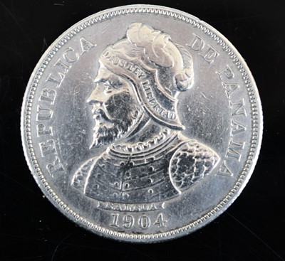 Lot 2485 - Panama, 1904 2 1/2 Centesimos, obv: Portrait...