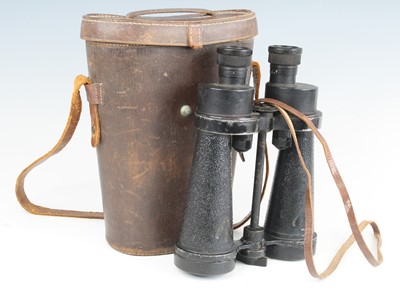 Lot 3281 - A pair of WW II period Naval binoculars,...