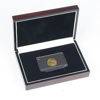 Lot 2110 - Great Britain, 1779 gold rose guinea, obv:...