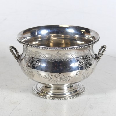 Lot 232 - A Victorian silver sugar bowl of squat...