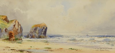 Lot 1057 - Thomas Sidney - The Lion Rock, Kynance,...