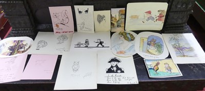 Lot 1108 - Assorted small watercolour sketches, to...