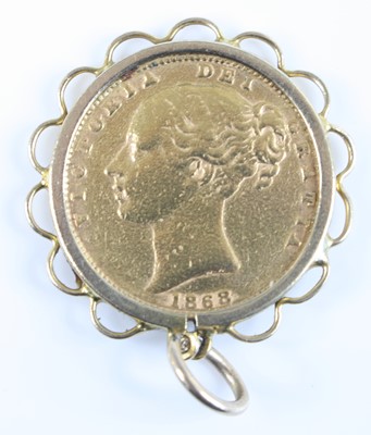Lot 2183 - Great Britain, 1868 gold full sovereign,...