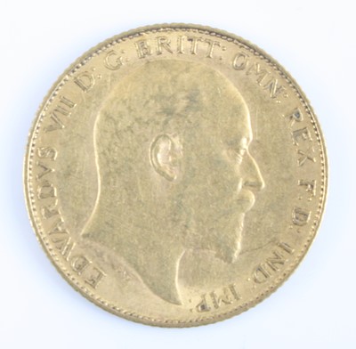 Lot 2245 - Great Britain, 1908 gold half sovereign,...