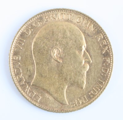 Lot 2246 - Great Britain, 1908 gold half sovereign,...