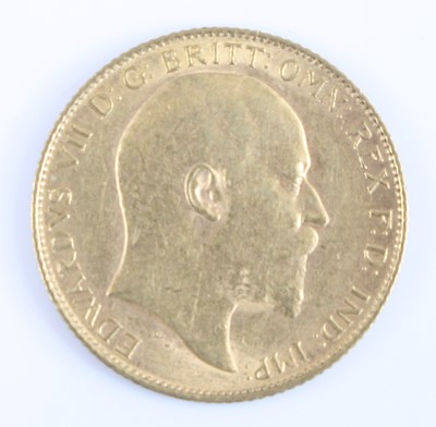 Lot 2236 - Great Britain, 1907 gold half sovereign,...