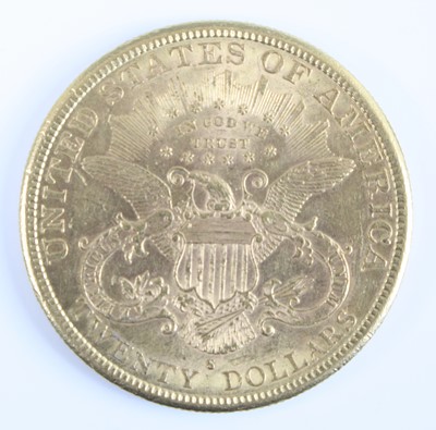 Lot 2304 - United States Of America, 1885 gold twenty...