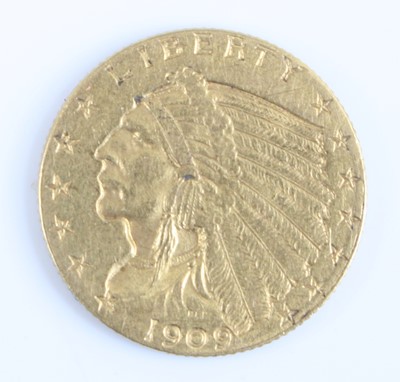 Lot 2254 - United States Of America, 1909 gold 2 1/2...