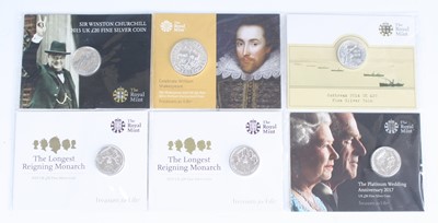 Lot 2147 - The Royal Mint, The Shakespeare 2016 UK £50...